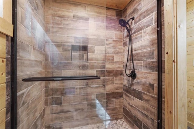 1102 Soque Wilderness Rd, Clarkesville, GA 30523 - bathroom featuring a shower stall