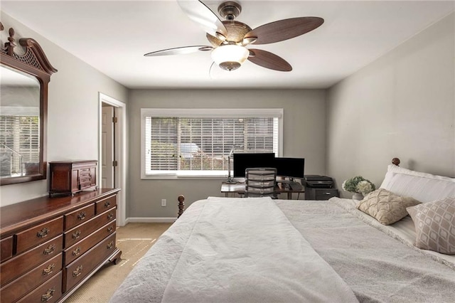 1445 Monroe Dr NE Unit 14B, Atlanta, GA 30324 - bedroom featuring light carpet and a ceiling fan