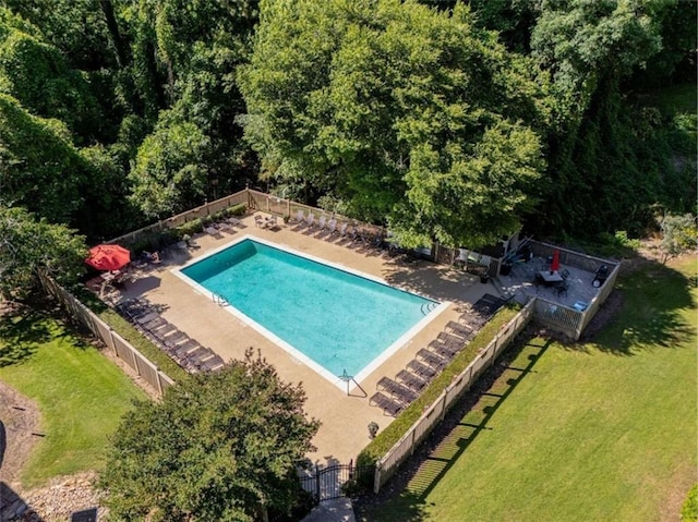 1445 Monroe Dr NE Unit 14B, Atlanta, GA 30324 - community pool featuring a patio