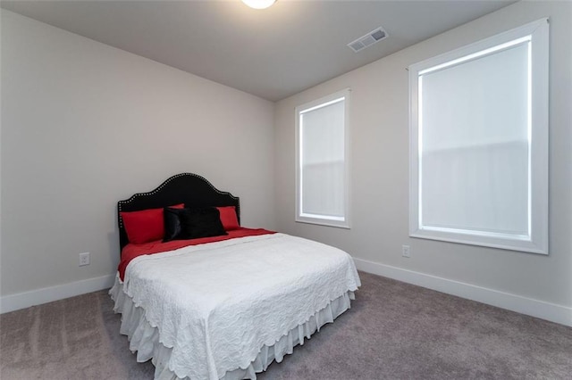 bedroom with carpet floors