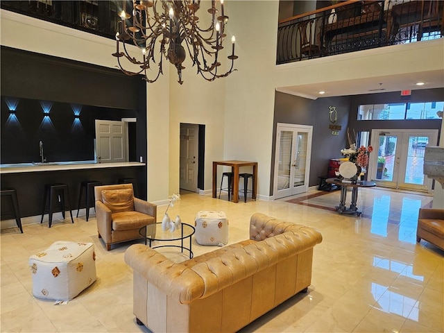 3777 Peachtree Rd NE Unit 438, Brookhaven, GA 30319 - building lobby with a high ceiling