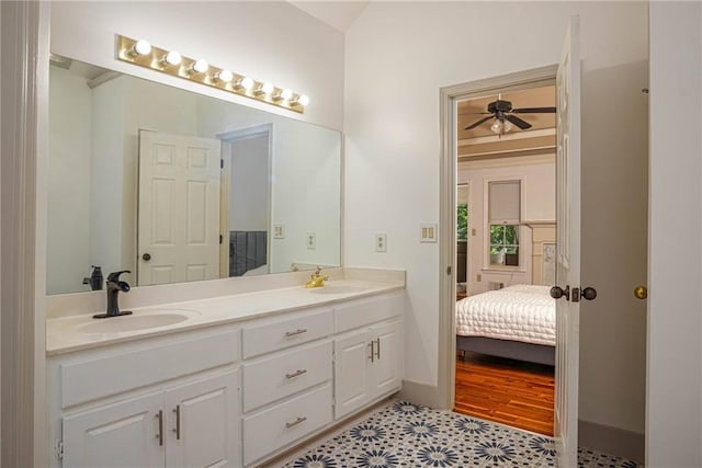 2355 Quail Creek Ter, Buford, GA 30519 - bathroom featuring double vanity and ensuite bath