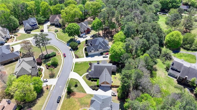 aerial view featuring a residential view