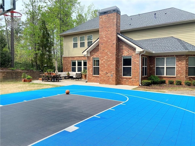 view of basketball court