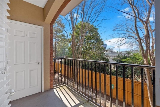 view of balcony