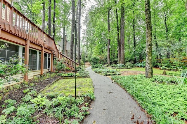 5507 Martina Way, Dunwoody, GA 30338 - view of yard featuring stairway