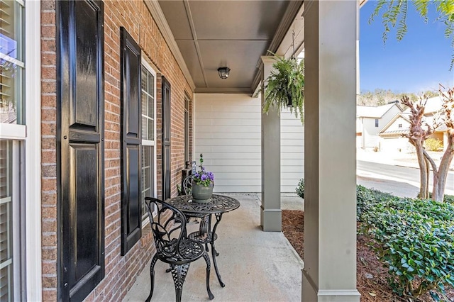 view of patio / terrace with a porch