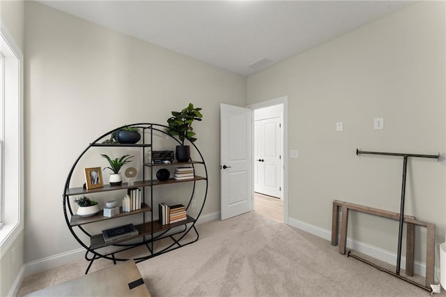 1941 Quarry Park Pl NW, Atlanta, GA 30318 - sitting room featuring carpet flooring and baseboards
