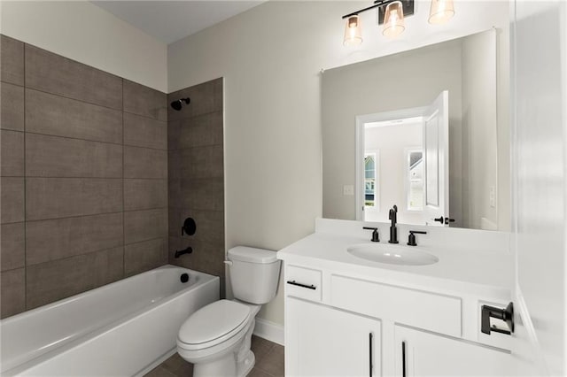 1941 Quarry Park Pl NW, Atlanta, GA 30318 - full bath featuring toilet, vanity, bathtub / shower combination, and tile patterned flooring