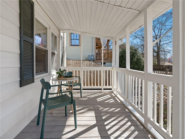 view of sunroom / solarium