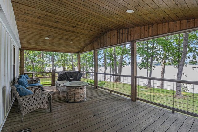 370 David Williams Rd, Sparta, GA 31087 - sunroom / solarium featuring a water view