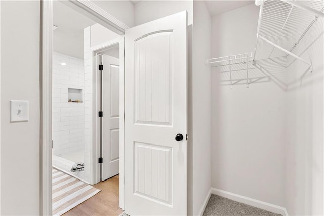 interior space featuring light hardwood / wood-style floors