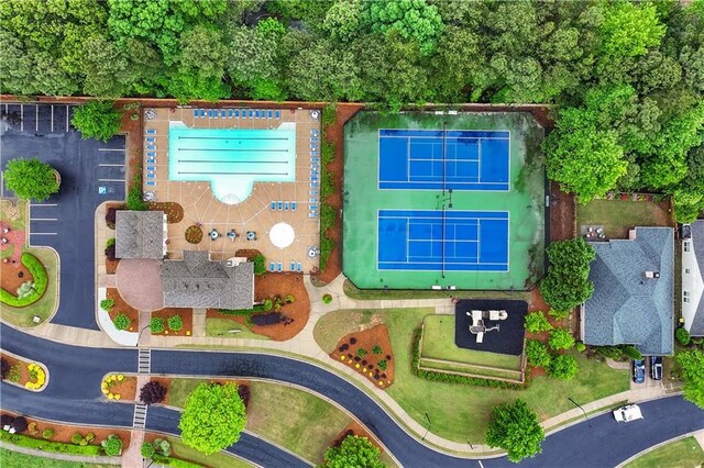 drone / aerial view