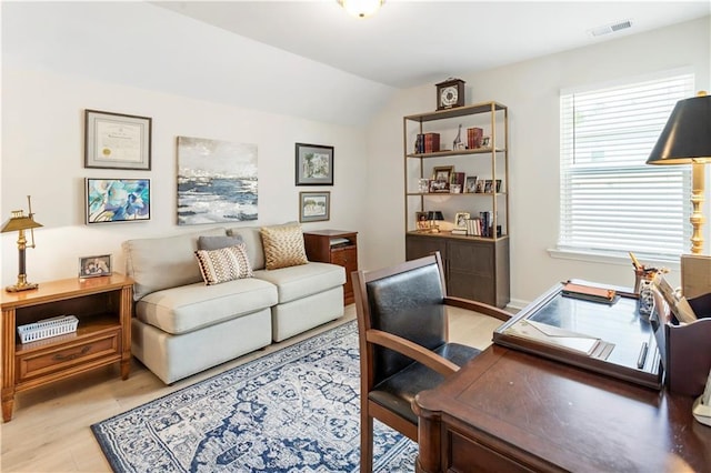 15 Lakeside Way, Cartersville, GA 30121 - office featuring vaulted ceiling and light wood-type flooring