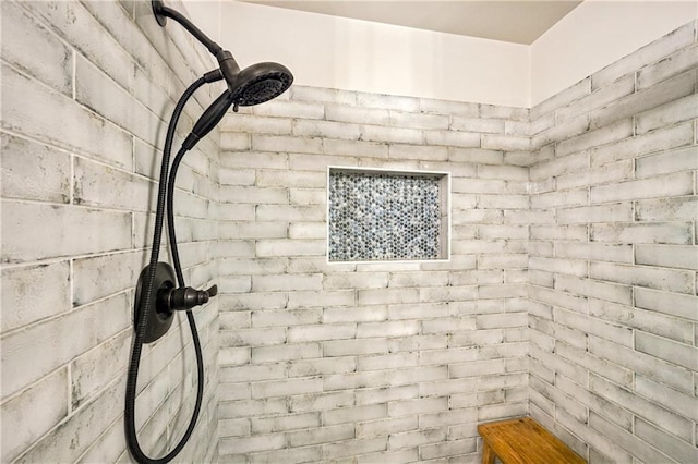 4571 Academy St, Acworth, GA 30101 - bathroom featuring tiled shower