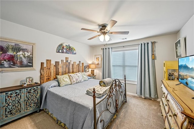 4571 Academy St, Acworth, GA 30101 - bedroom featuring carpet flooring and a ceiling fan