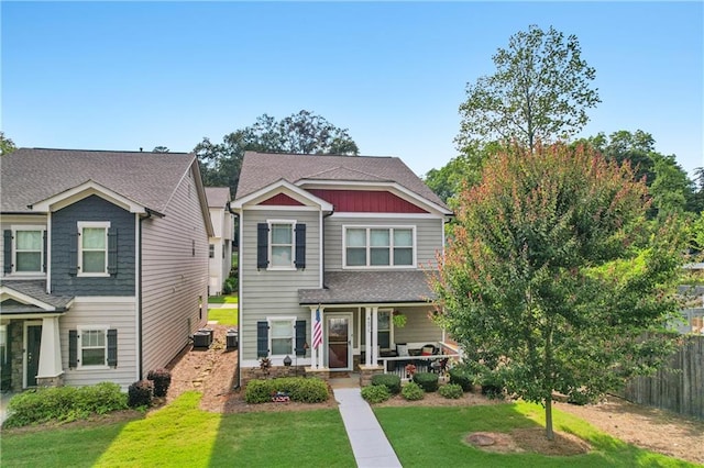 4571 Academy St, Acworth, GA 30101 - view of front of house featuring a shingled roof and covered porch