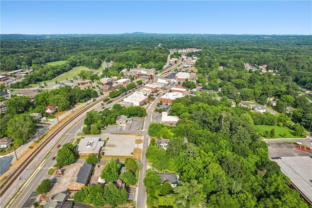4571 Academy St, Acworth, GA 30101 - aerial overview of property's location featuring a forest