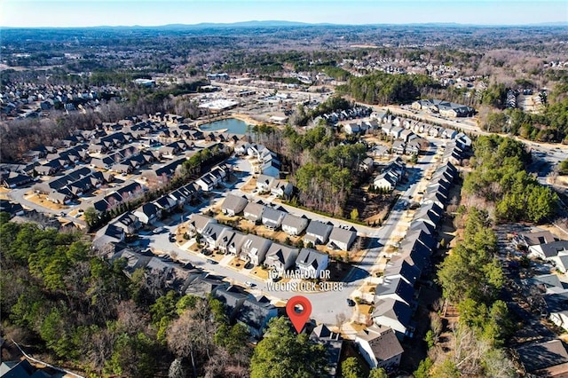 birds eye view of property featuring a residential view