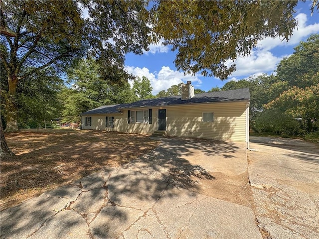 view of ranch-style home