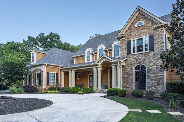 view of front of house with a porch