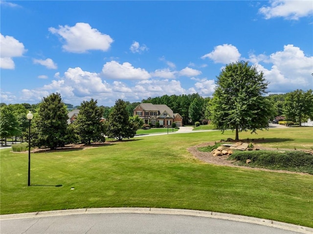 surrounding community featuring a yard