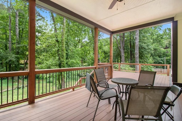 2638 Clairmont Rd, Atlanta, GA 30329 - rear view of property with a wooden deck, stairway, and french doors