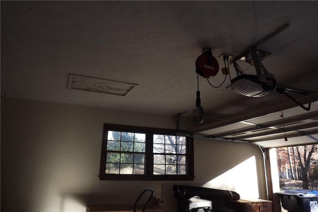 room details with a garage door opener