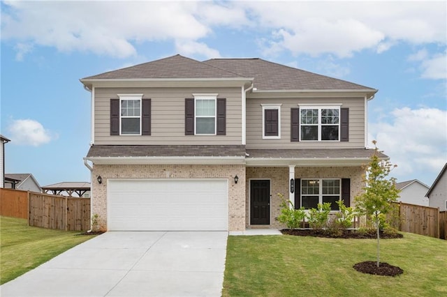 187 Lyndhurst Dr, Bethlehem, GA 30620 - view of front of home featuring driveway, brick siding, a garage, and a shingled roof