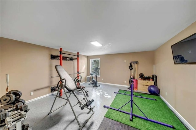 view of workout room