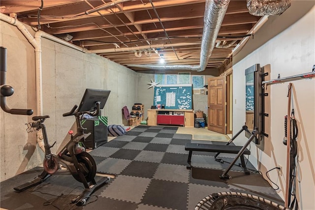 view of workout room