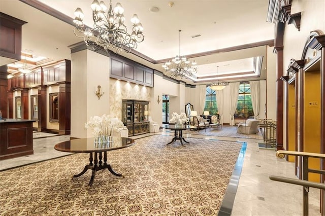 3334 Peachtree Rd NE Unit 608, Atlanta, GA 30326 - community lobby with ornamental molding