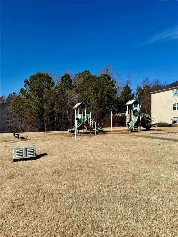 view of jungle gym