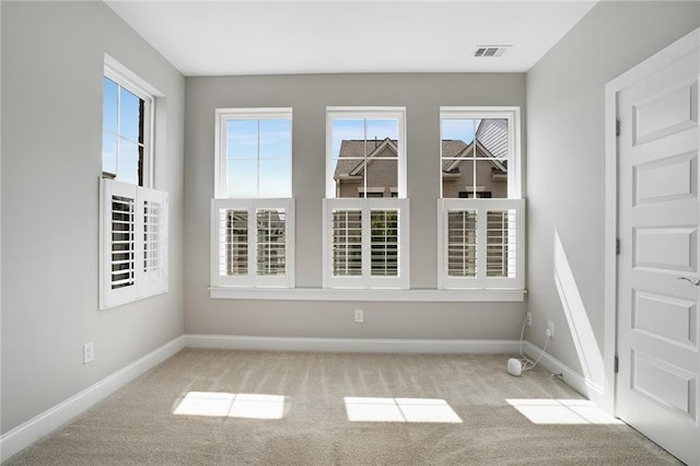 view of carpeted empty room