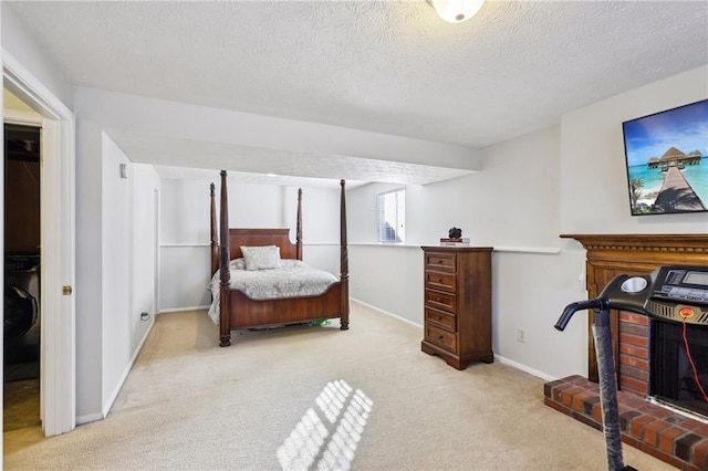 10475 Willow Meadow Cir, Alpharetta, GA 30022 - bedroom with carpet and a textured ceiling