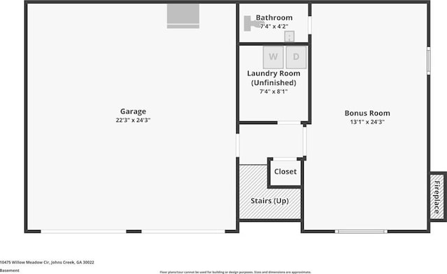 10475 Willow Meadow Cir, Alpharetta, GA 30022 - view of room layout
