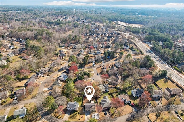 10475 Willow Meadow Cir, Alpharetta, GA 30022 - view of property location with a forest and nearby suburban area