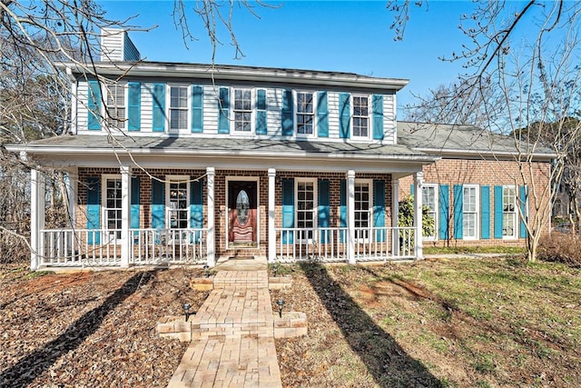 view of front of home featuring a porch