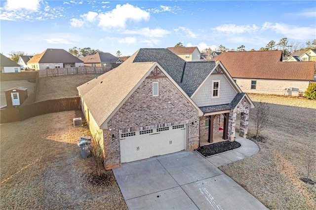 view of front of house featuring a garage