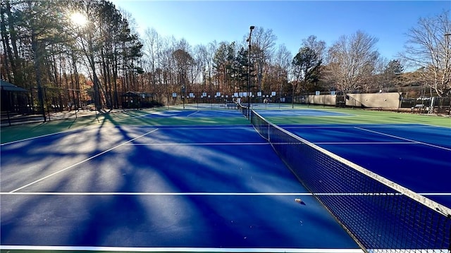 view of sport court