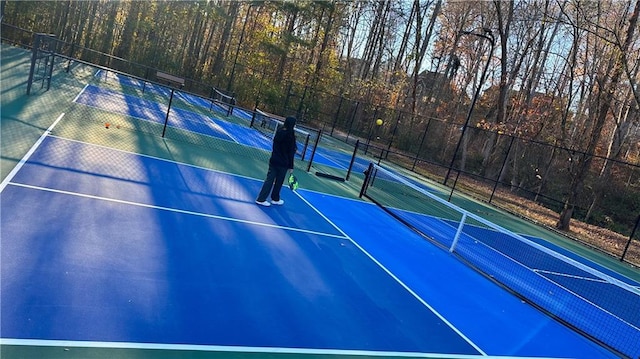 view of tennis court