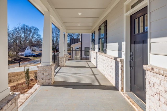 view of patio / terrace featuring a porch