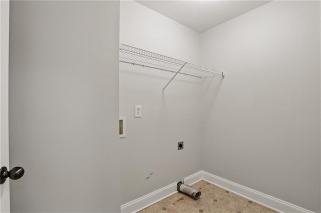 199 Rocky Shoals Trl, Mount Airy, GA 30563 - washroom with hookup for an electric dryer, baseboards, and hookup for a washing machine
