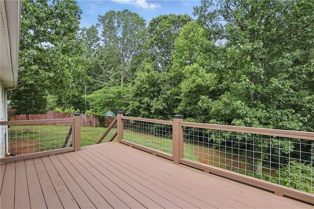 199 Rocky Shoals Trl, Mount Airy, GA 30563 - view of wooden terrace