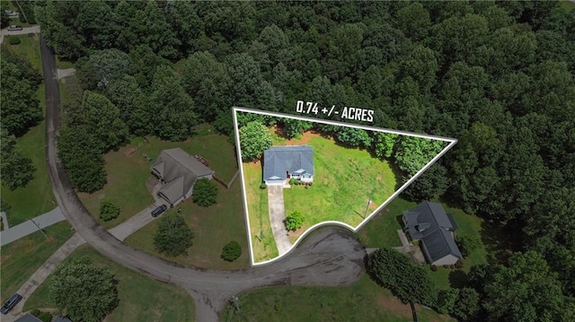 199 Rocky Shoals Trl, Mount Airy, GA 30563 - aerial view of property's location featuring property boundaries highlighted and a forest