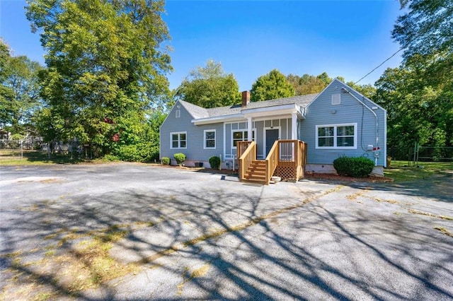 view of front of home