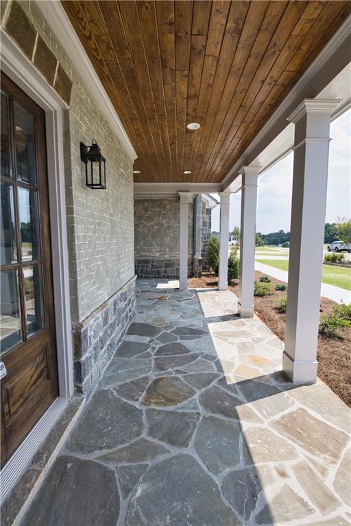 view of patio with a porch