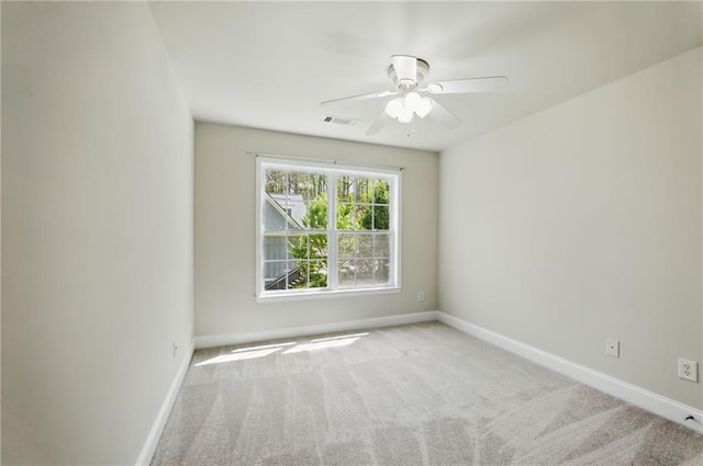 336 Toto Dr, Dawsonville, GA 30534 - carpeted empty room featuring a ceiling fan, visible vents, and baseboards