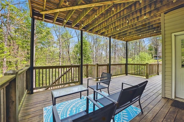 336 Toto Dr, Dawsonville, GA 30534 - deck featuring an outdoor hangout area