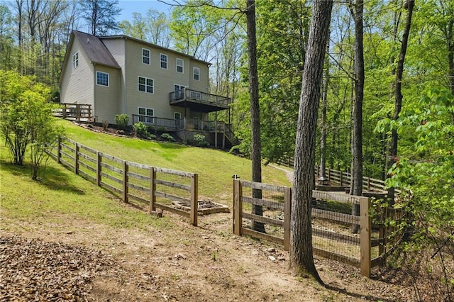 336 Toto Dr, Dawsonville, GA 30534 - exterior space featuring fence and a deck